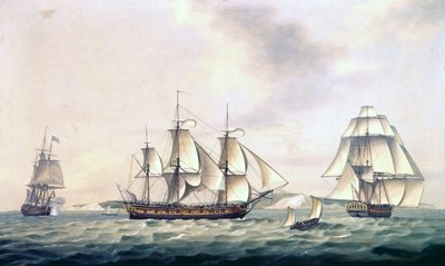 East India Companys Packet Swallow, 1788 by Thomas Luny